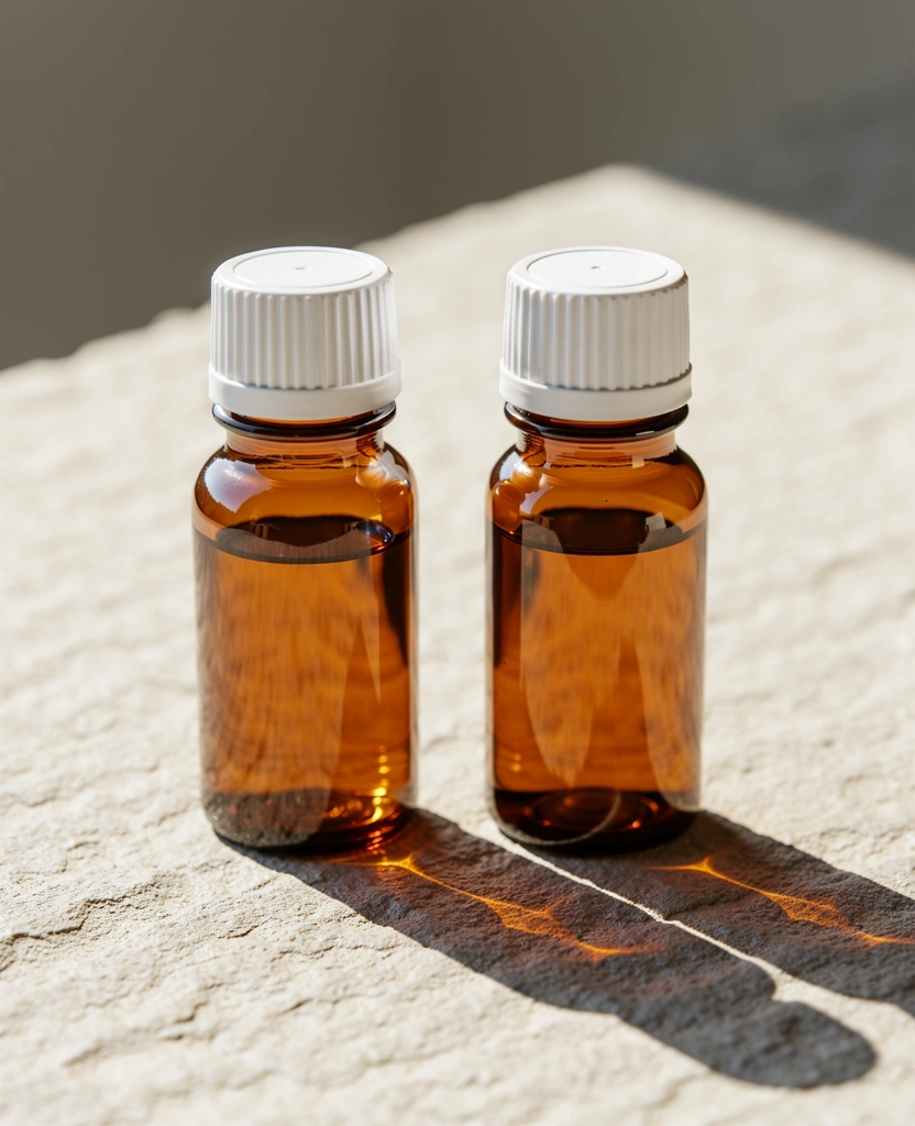 Premium nutritional supplement glass bottles